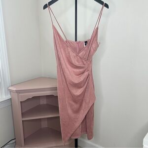 Windsor Dusty Rose Asymmetrical Mini Dress Medium
